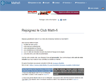 Tablet Screenshot of club.mathfi.com