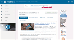 Desktop Screenshot of emploi-finance.mathfi.com